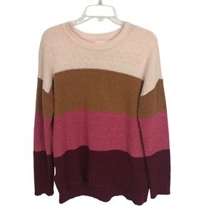 MAURICES Women’s Pullover Sweater Size Medium Multi Colors Long Sleeves